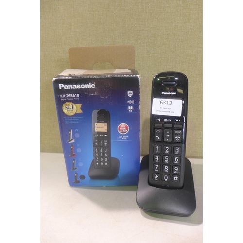 6154 - Panasonic digital cordless phone - kx-tgb610 and Two BT Everyday cordless home phones - one missing ... 