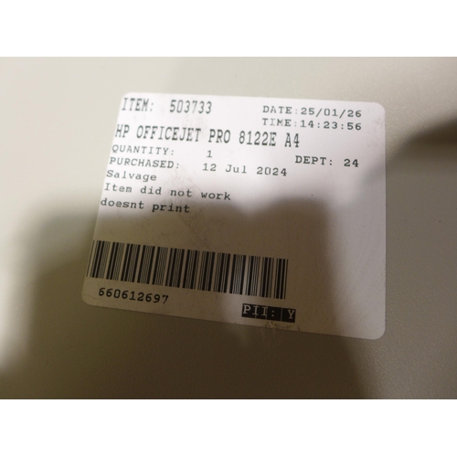 6217 - HP officejet pro 8122e printer  (354-615) *This lot is subject to VAT