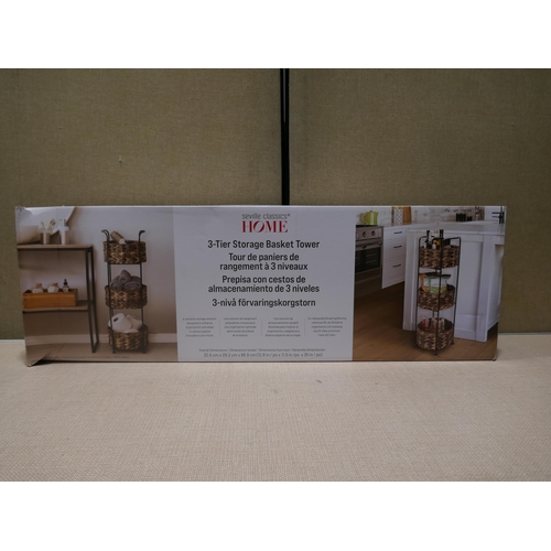 6181 - Seville 3 tier storage basket  (354-774) *This lot is subject to VAT