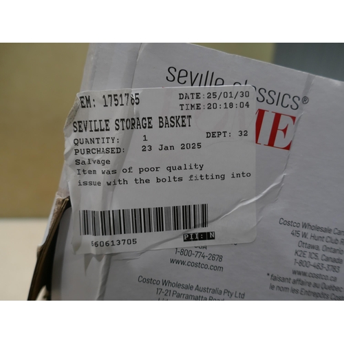 6181 - Seville 3 tier storage basket  (354-774) *This lot is subject to VAT