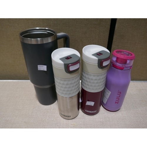 6184 - Stainless steel mug, Bamboo cheese board, Zulu stainless steel water bottle and a Miu vegetable chop... 
