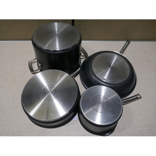 6187 - Kirkland Signature hard anodised cookware set, original RRP £114.99 + VAT (354-764) *This lot is sub... 