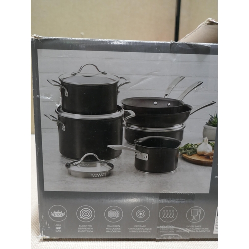 6187 - Kirkland Signature hard anodised cookware set, original RRP £114.99 + VAT (354-764) *This lot is sub... 