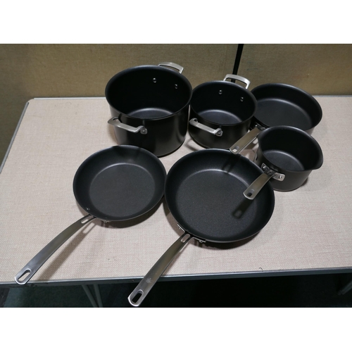 6193 - Kirkland Signature hard anodised cookware set, original RRP £114.99 + VAT (354-763) *This lot is sub... 