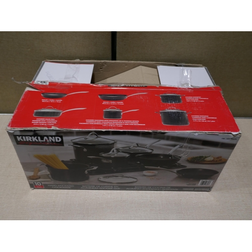 6193 - Kirkland Signature hard anodised cookware set, original RRP £114.99 + VAT (354-763) *This lot is sub... 