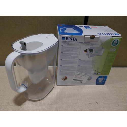 6197 - Banquet recycled bin liners, Brita Maxtra xl style jug and a  Bamboo lazy Susan with 3 porcelain dis... 