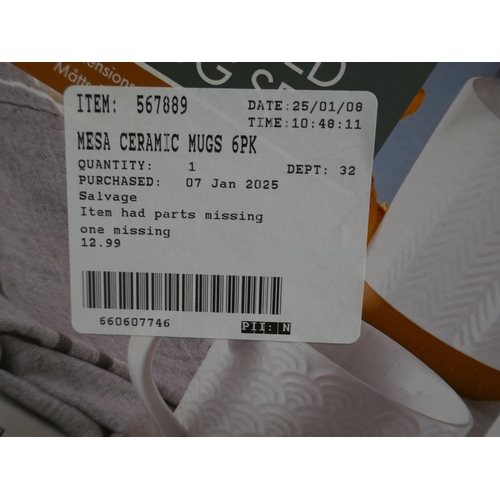 6198 - Six Mesa ceramic mugs (354-99) *This lot is subject to VAT