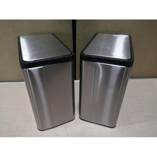 6202 - Two Eko stainless steel step bins    (354-37) *This lot is subject to VAT