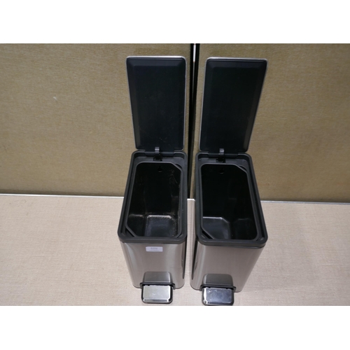 6202 - Two Eko stainless steel step bins    (354-37) *This lot is subject to VAT