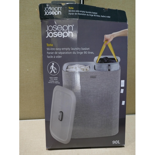 6204 - Vileda bucket & mop turbo, Christmas mat and a JosephJoseph laundry basket   (354-76,78,81) *This lo... 