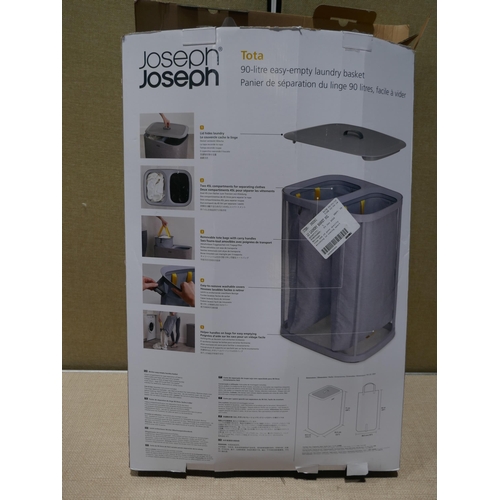 6204 - Vileda bucket & mop turbo, Christmas mat and a JosephJoseph laundry basket   (354-76,78,81) *This lo... 