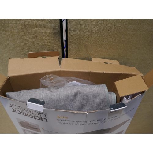 6204 - Vileda bucket & mop turbo, Christmas mat and a JosephJoseph laundry basket   (354-76,78,81) *This lo... 