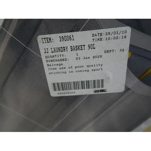 6204 - Vileda bucket & mop turbo, Christmas mat and a JosephJoseph laundry basket   (354-76,78,81) *This lo... 