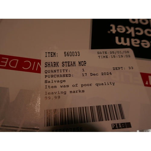 6212 - Shark steam mop , original RRP £99.99 + VAT (354-97) *This lot is subject to VAT