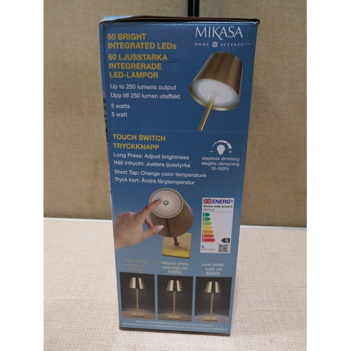 6219 - Two Mikasa gold touch LED lamps   (354-56) *This lot is subject to VAT