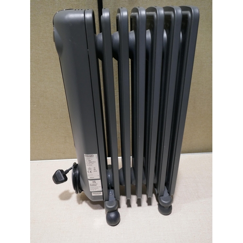 6228 - Delonghi oil filled grey radiator (354-80) *This lot is subject to VAT