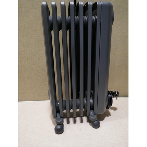 6228 - Delonghi oil filled grey radiator (354-80) *This lot is subject to VAT