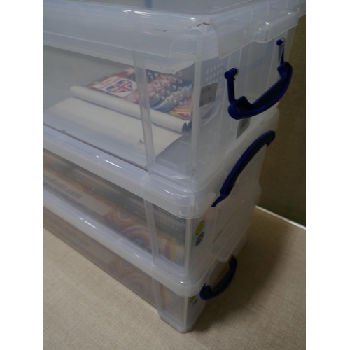 6235 - Four Really Useful wrapping/storage boxes  (354-39) *This lot is subject to VAT