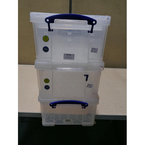 6238 - Three Really Useful wrapping/storage boxes (354-803) *This lot is subject to VAT