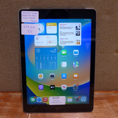 6129 - Apple ipad 5th Generation 32gb (model:NPIJ2B/A)  *This lot is subject to VAT