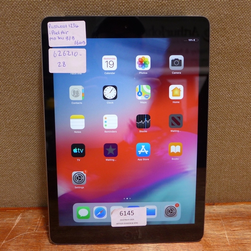 6145 - Apple ipad Air 16gb (model:MD791B/B)  *This lot is subject to VAT