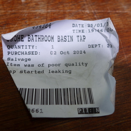 6169 - 2 x Grohe bathroom basin taps mixer, Ringmaster aquatrend 2 chromtre1pocm/, original RRP £145.83 + V... 