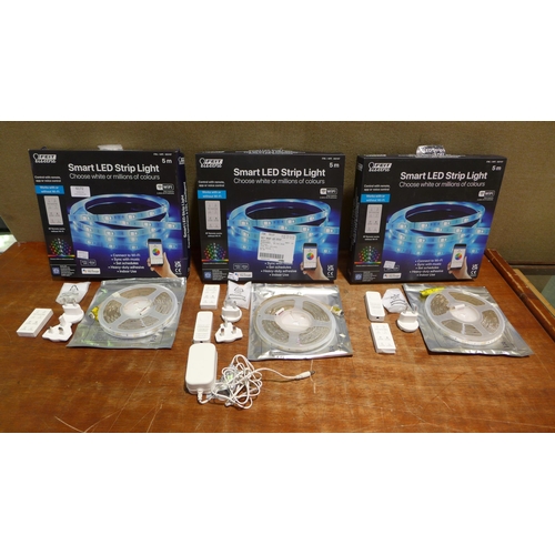 6172 - Three Feit smart LED strip lights   (354-203-205) *This lot is subject to VAT