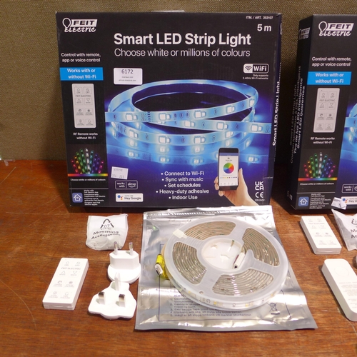 6172 - Three Feit smart LED strip lights   (354-203-205) *This lot is subject to VAT