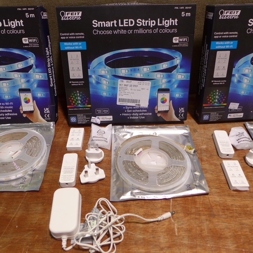 6172 - Three Feit smart LED strip lights   (354-203-205) *This lot is subject to VAT