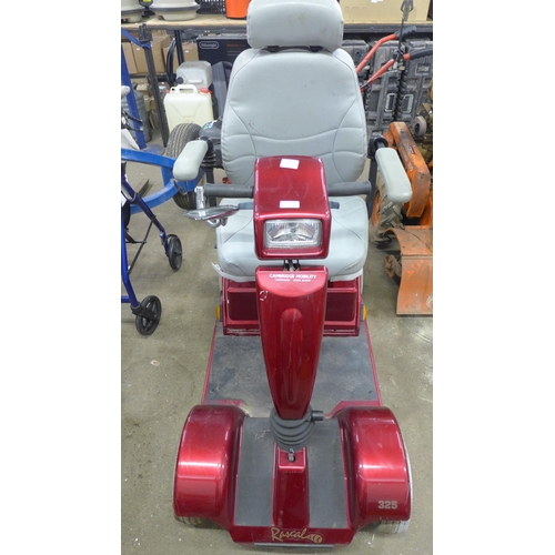 A Rascal electric mobility scooter with built in charger