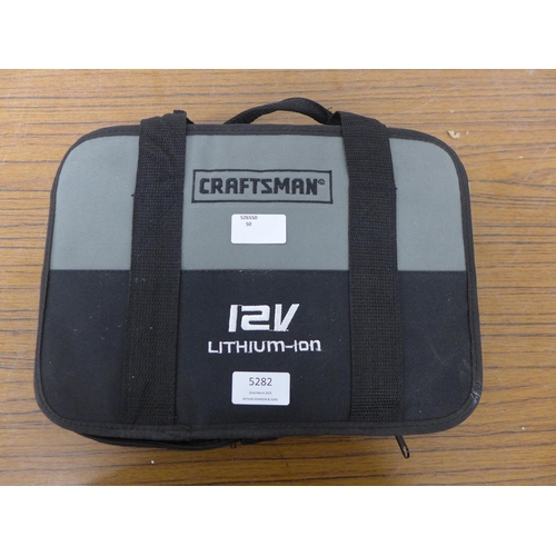 5282 - A sample Craftsman 12V lithium-ion cordless power drill with battery and charger *This lot is subjec... 