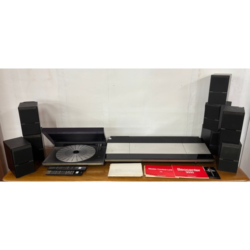 102A - A 1986 Bang & Olufsen Beocenter 9000 stereo system, eight Beovox CX50 speakers, a Beogram 9000 turnt... 