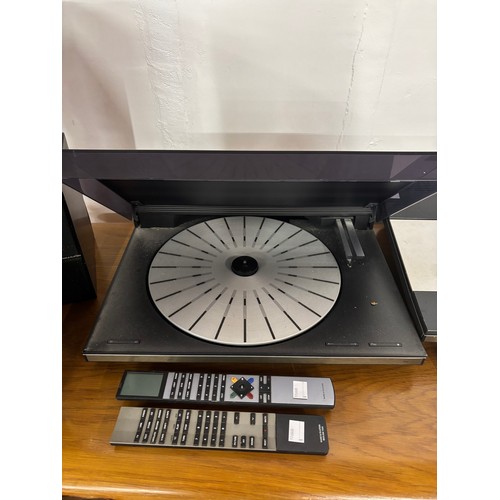 102A - A 1986 Bang & Olufsen Beocenter 9000 stereo system, eight Beovox CX50 speakers, a Beogram 9000 turnt... 