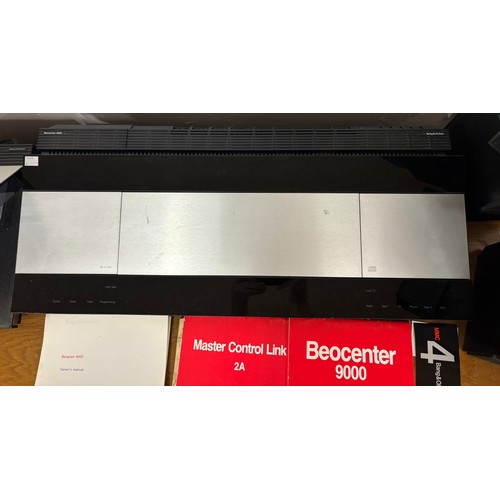 102A - A 1986 Bang & Olufsen Beocenter 9000 stereo system, eight Beovox CX50 speakers, a Beogram 9000 turnt... 