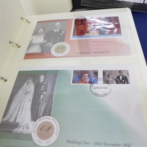 2077 - Stamps; an album of approximately 60 Royal Mail Mint Stamps, including Peter Pan, Astronomy and The ... 