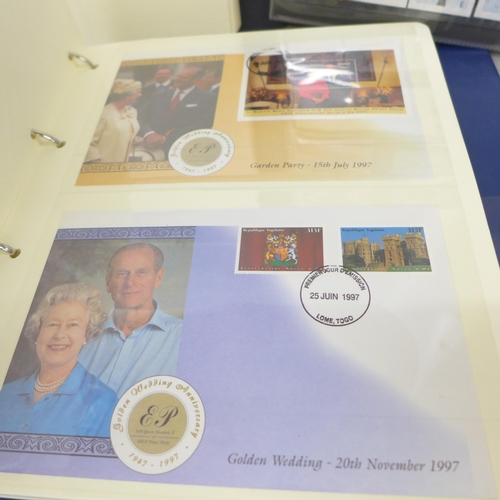 2077 - Stamps; an album of approximately 60 Royal Mail Mint Stamps, including Peter Pan, Astronomy and The ... 