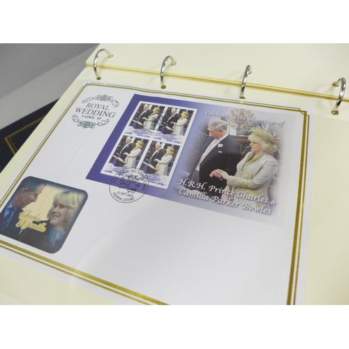 2077 - Stamps; an album of approximately 60 Royal Mail Mint Stamps, including Peter Pan, Astronomy and The ... 