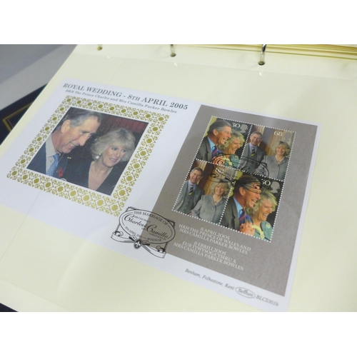 2077 - Stamps; an album of approximately 60 Royal Mail Mint Stamps, including Peter Pan, Astronomy and The ... 