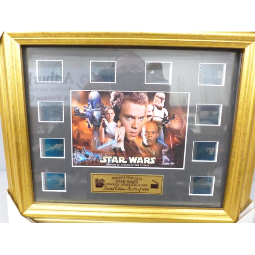 2085 - Star Wars, Original Film Cells, Episode II Attack of the Clones, limited edition, 151 of 1000, with ... 