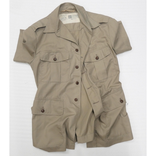 2098 - A collection of military issue and re-enactment uniforms including a bush shirt
