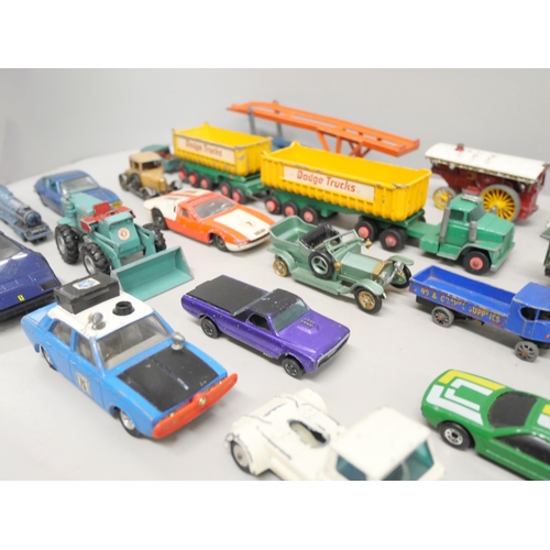 2102 - A collection of die-cast model vehicles, Corgi Toys, Dinky and Husky included