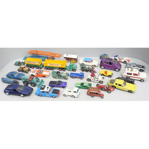 2102 - A collection of die-cast model vehicles, Corgi Toys, Dinky and Husky included