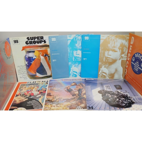 2104 - Eighteen vinyl LP records, various artists