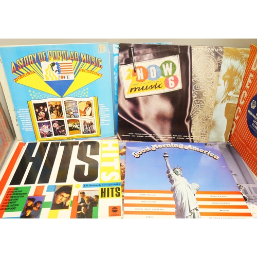 2104 - Eighteen vinyl LP records, various artists