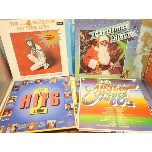 2104 - Eighteen vinyl LP records, various artists