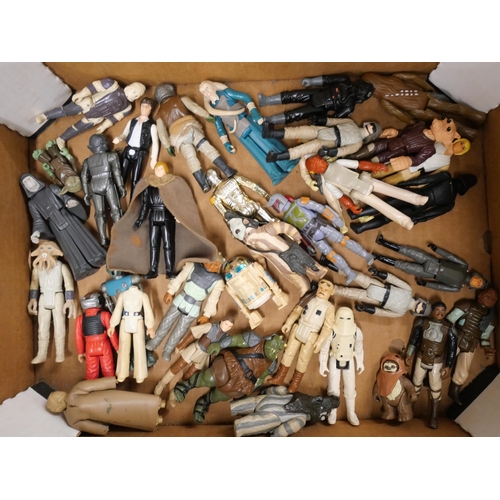 2114 - A collection of early Kenner Star Wars figures, together with some vehicles