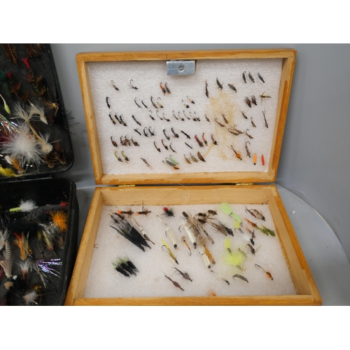 2119 - Collection of fishing flies, (4 boxes)