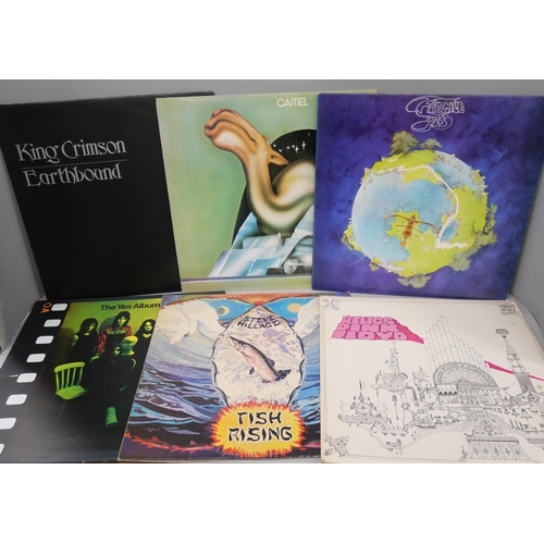 2121 - Twenty-three vinyl LP records, prog/rock