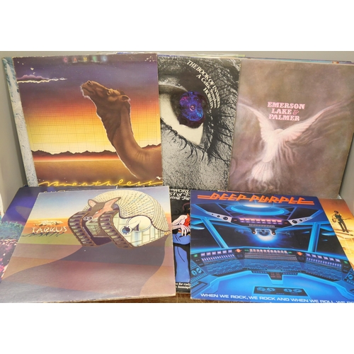 2121 - Twenty-three vinyl LP records, prog/rock