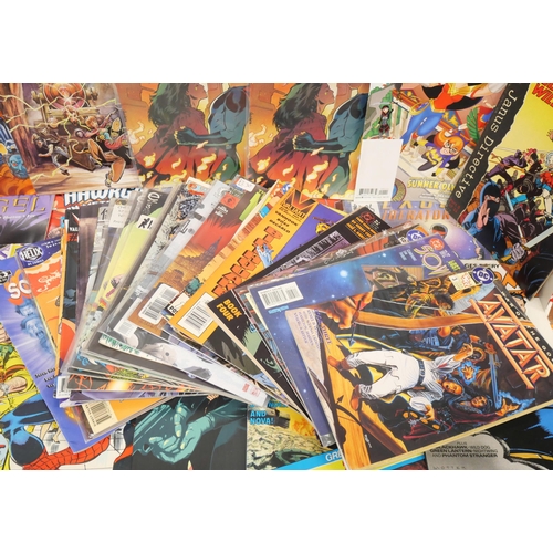 2135 - A collection of 45 DC, Marvel and other graphic novels. Comprising of Angel, Nexus Liberator, Hawkgi... 